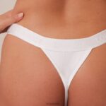 strakke, mindful string vrouwen wit Lounge ondergoed 008ZJ633 - Image 3