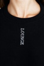 trui met ronde hals vrouwen zwart Lounge kleding 008ZJ864 - Image 5