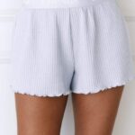 zachte pyjamabroek met wafelpatroon vrouwen vorst Lounge kleding 008ZJ928