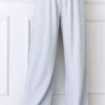 zachte pyjamabroek met wafelpatroon vrouwen vorst Lounge kleding 008ZJ965